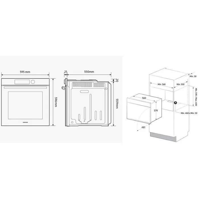 Cepeškrāsnis Samsung NV7B4020ZAS/U2